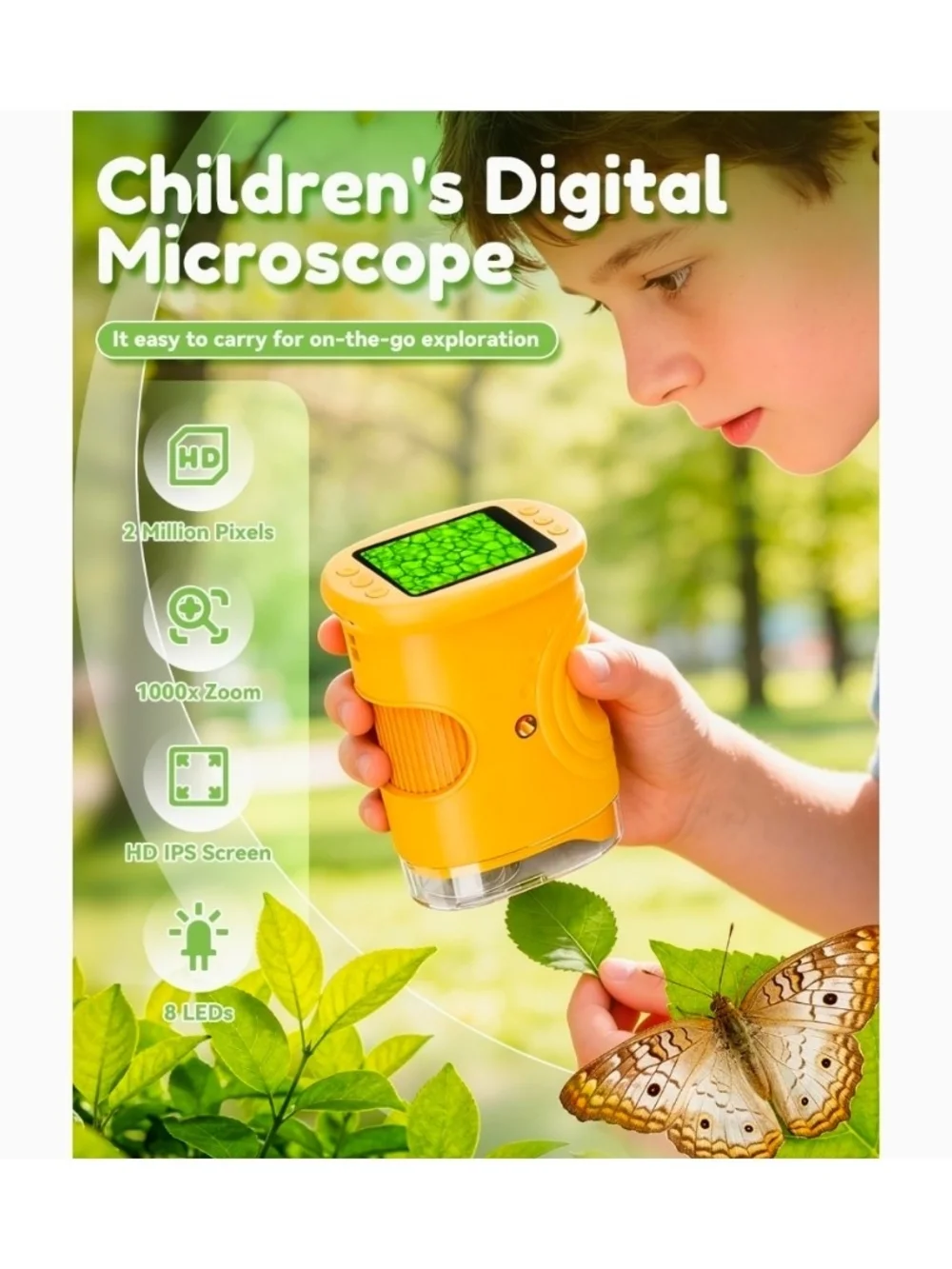 Kids Digital Microscope - Pink